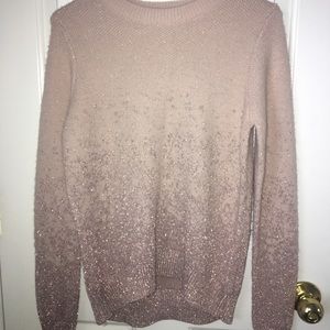 Light pink and Silver sweater